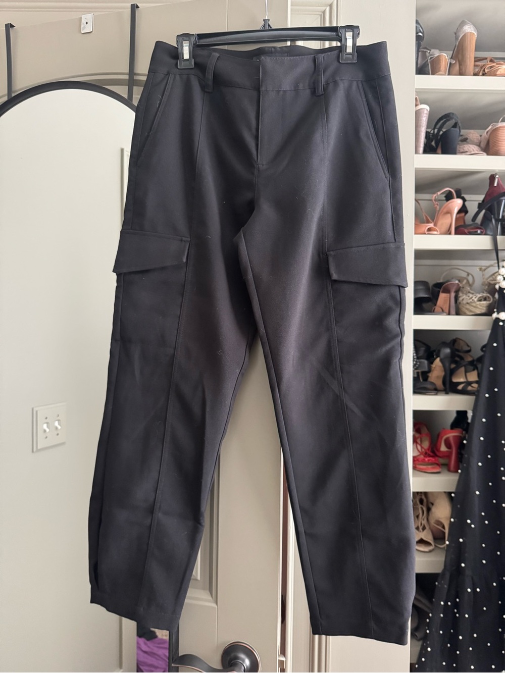 Sanctuary Women’s Black Cargo Trousers - Versatile Work-to-Weekend Pants